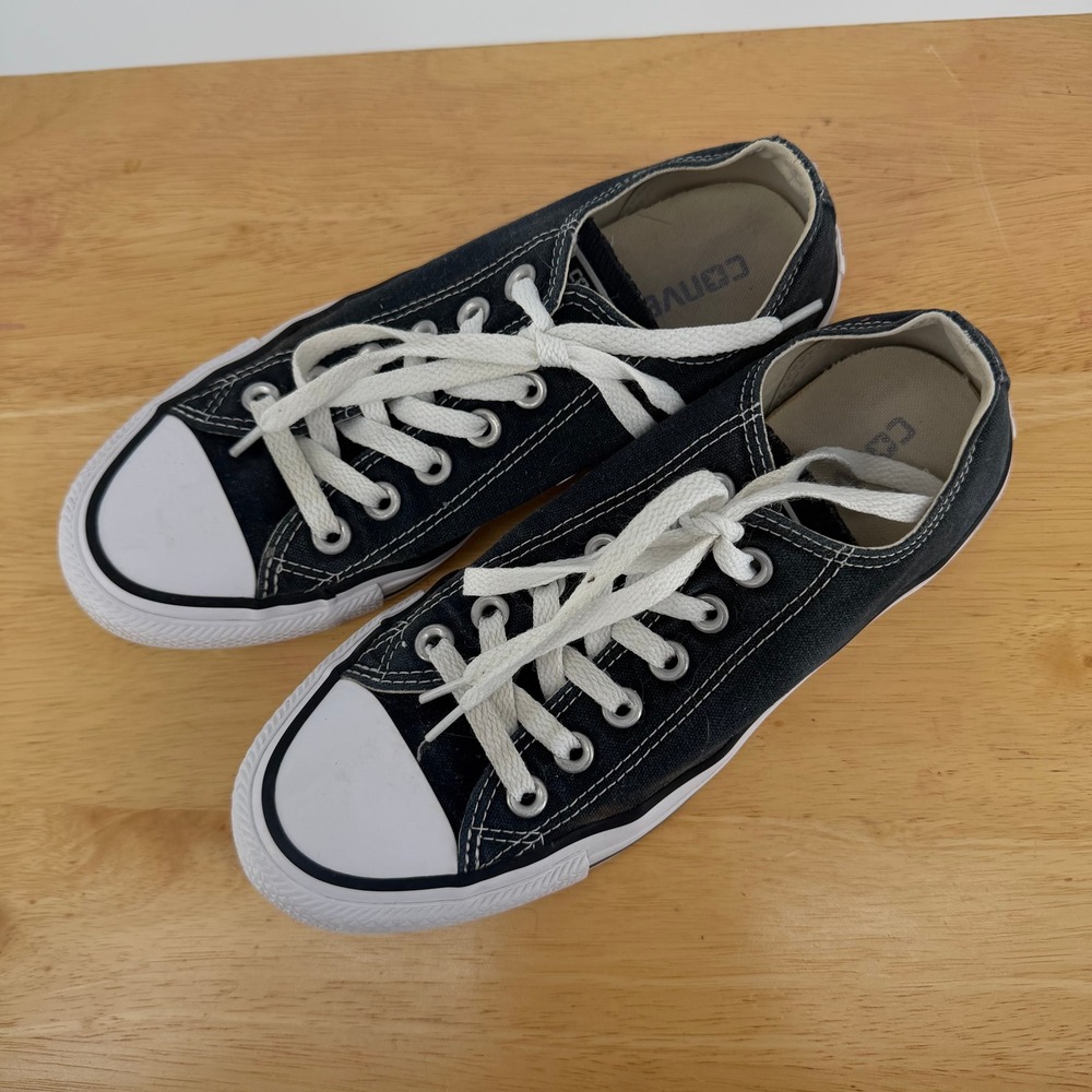 Converse Chuck Taylor All Star Womens 7 Black Low Top Ox Sneakers Classic School - Picture 2 of 7